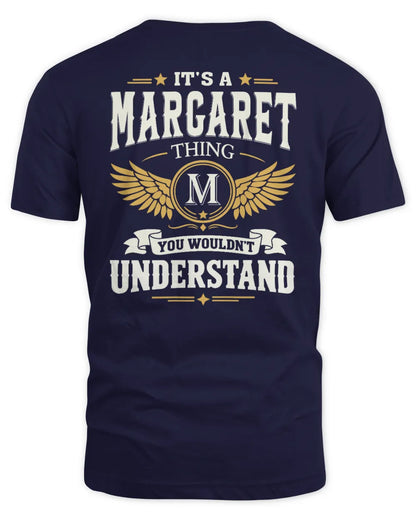 MARGARET KT06-M008 It’s a [NAME] Thing – You Wouldn’t Understand | Personalized Vintage T-Shirt - Unisex Standard T-Shirt - Navy