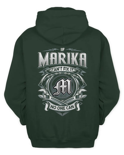MARIKA AP81-K4-626 - Personalized Ahmed Quote Apparel “If Ahmed Can't Fix It, No One Can” - Unisex Hoodie - Forest Green