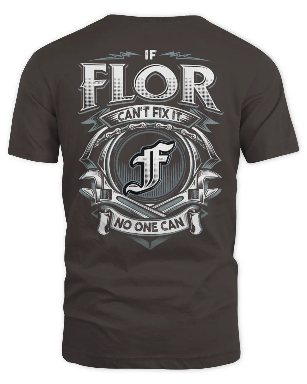 FLOR AP81-K4-626 - Personalized Ahmed Quote Apparel “If Ahmed Can't Fix It, No One Can” - Unisex Standard T-Shirt - Dark Chocolate