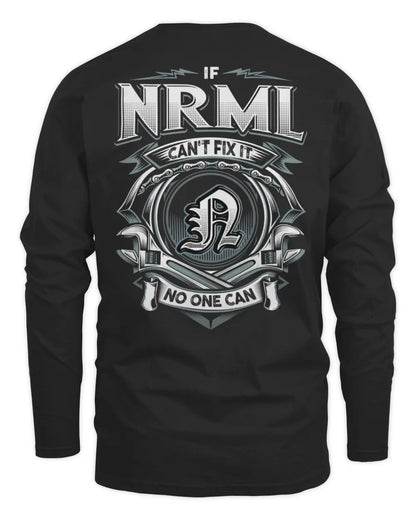 NRML AP81-K4-626 - Personalized Ahmed Quote Apparel “If Ahmed Can't Fix It, No One Can” - Men's Long Sleeved T-Shirt - Black
