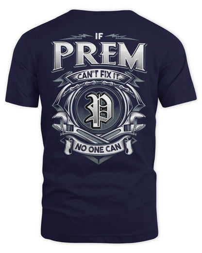 PREM AP81-K4-626 - Personalized Ahmed Quote Apparel “If Ahmed Can't Fix It, No One Can” - Unisex Standard T-Shirt - Navy