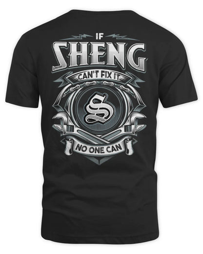 SHENG AP81-K4-626 - Personalized Ahmed Quote Apparel “If Ahmed Can't Fix It, No One Can” - Unisex Standard T-Shirt - Black