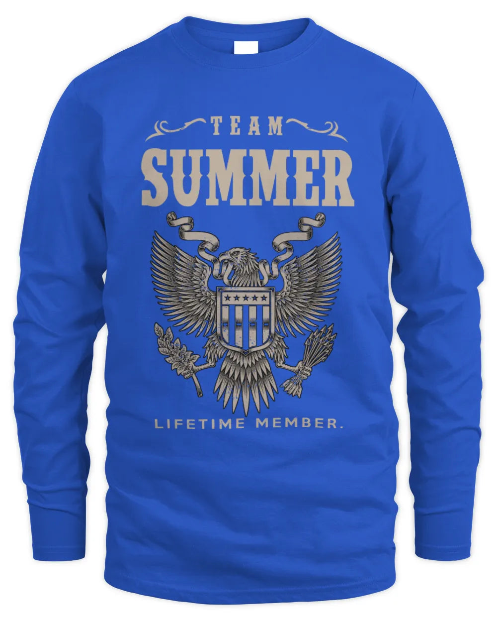 SUMMER TP06-K82 – Personalized Classic Style Apparel “Team NAME Lifetime Member” - Men's Long Sleeved T-Shirt - Royal