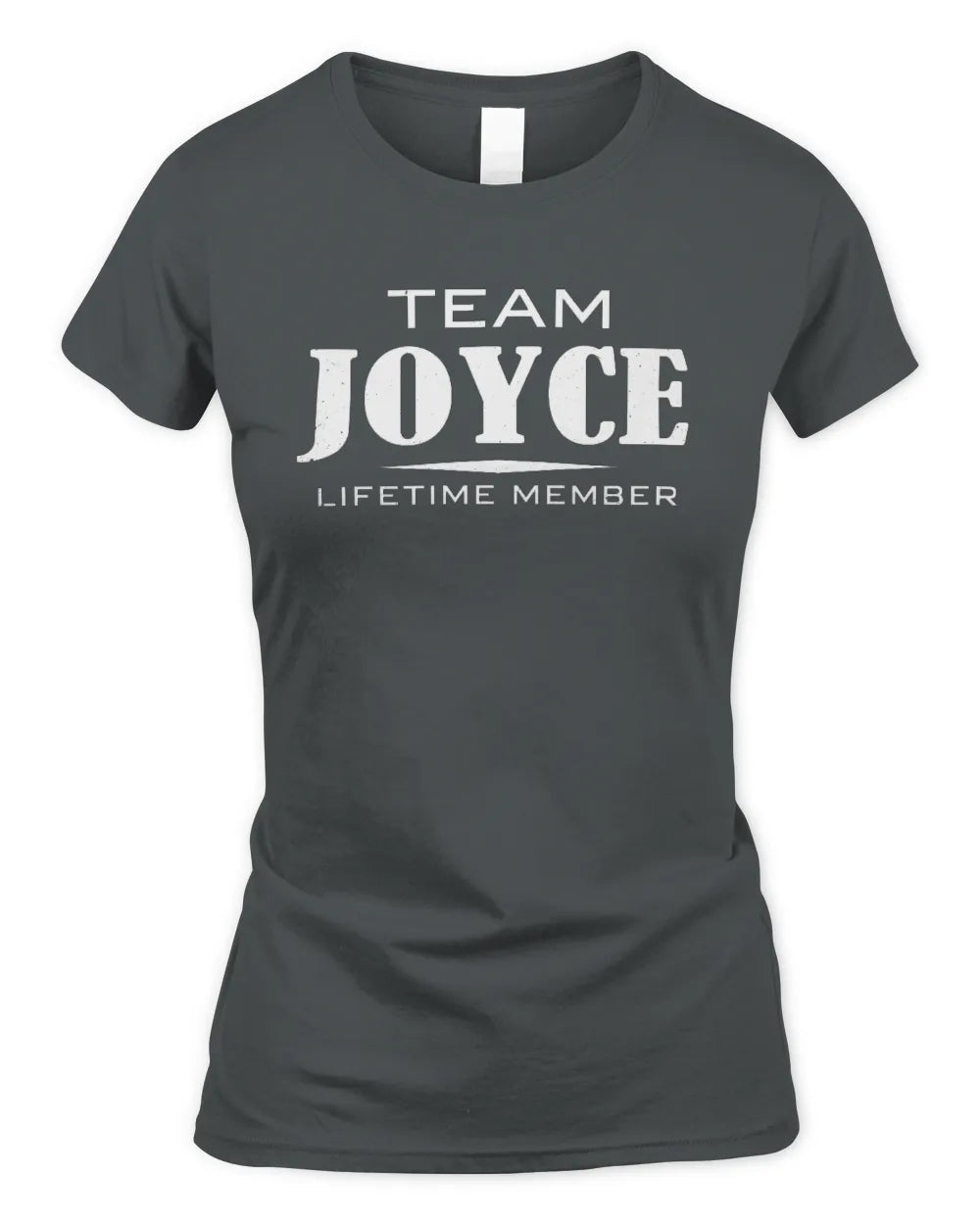 JOYCE BL62-K4-128 - Personalized “Team NAME Lifetime Member” - Women's Standard T-Shirt - Charcoal
