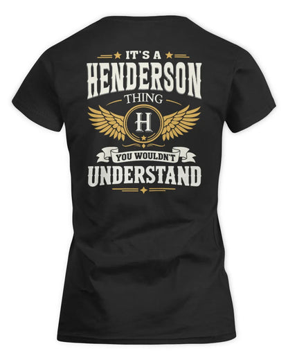 HENDERSON KT06-M008 It’s a [NAME] Thing – You Wouldn’t Understand | Personalized Vintage T-Shirt - Women's Standard T-Shirt - Black