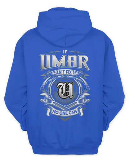 UMAR AP81-K4-626 - Personalized Ahmed Quote Apparel “If Ahmed Can't Fix It, No One Can” - Unisex Hoodie - Royal