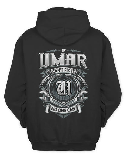 UMAR AP81-K4-626 - Personalized Ahmed Quote Apparel “If Ahmed Can't Fix It, No One Can” - Unisex Hoodie - Black