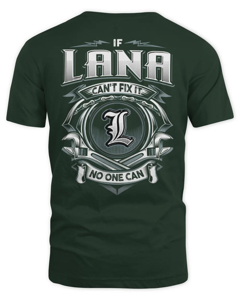 LANA AP81-K4-626 - Personalized Ahmed Quote Apparel “If Ahmed Can't Fix It, No One Can” - Unisex Standard T-Shirt - Forest Green