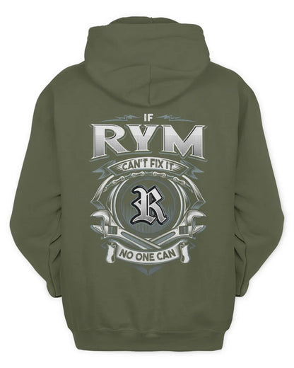 RYM AP81-K4-626 - Personalized Ahmed Quote Apparel “If Ahmed Can't Fix It, No One Can” - Unisex Hoodie - Military Green