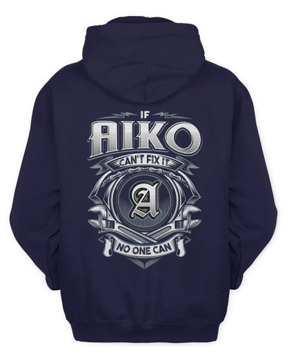 AIKO AP81-K4-626 - Personalized Ahmed Quote Apparel “If Ahmed Can't Fix It, No One Can” - Unisex Hoodie - Navy