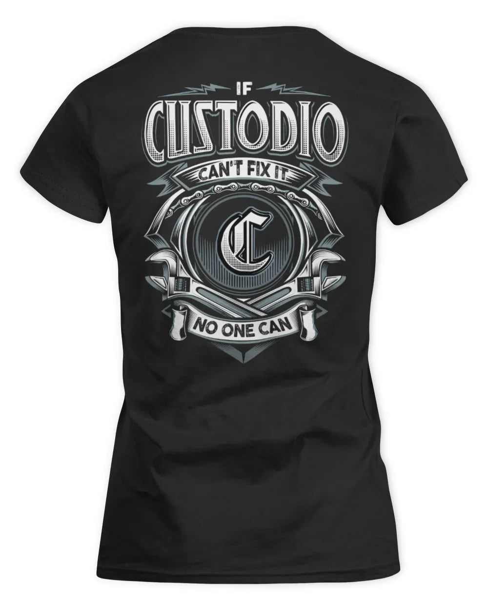 CUSTODIO AP81-K4-626 - Personalized Ahmed Quote Apparel “If Ahmed Can't Fix It, No One Can” - Women's Standard T-Shirt - Black