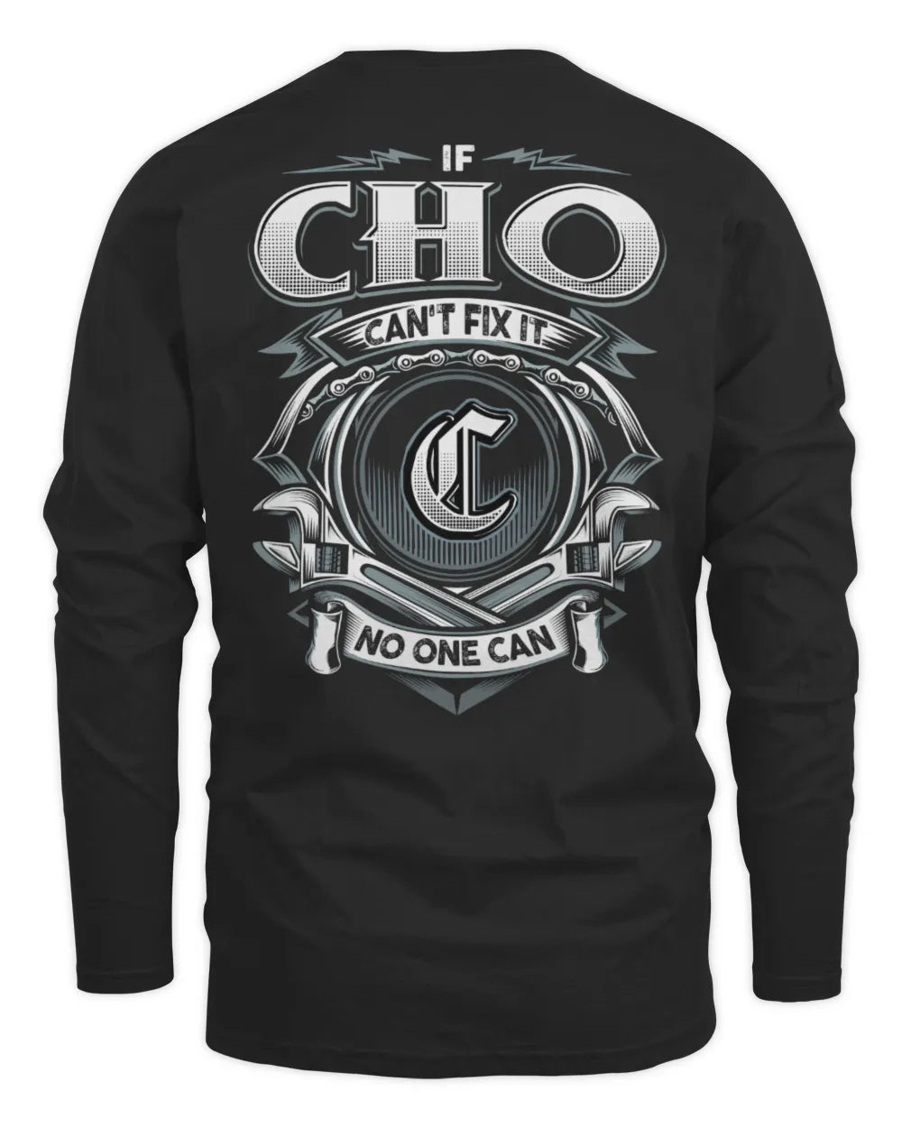 CHO AP81-K4-626 - Personalized Ahmed Quote Apparel “If Ahmed Can't Fix It, No One Can” - Men's Long Sleeved T-Shirt - Black