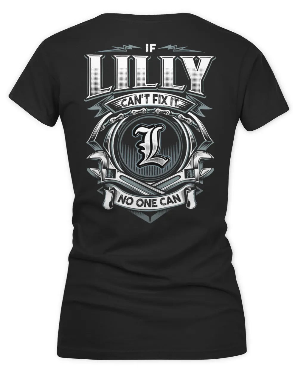 LILLY AP81-K4-626 - Personalized Ahmed Quote Apparel “If Ahmed Can't Fix It, No One Can” - Women's V-Neck T-Shirt - Black