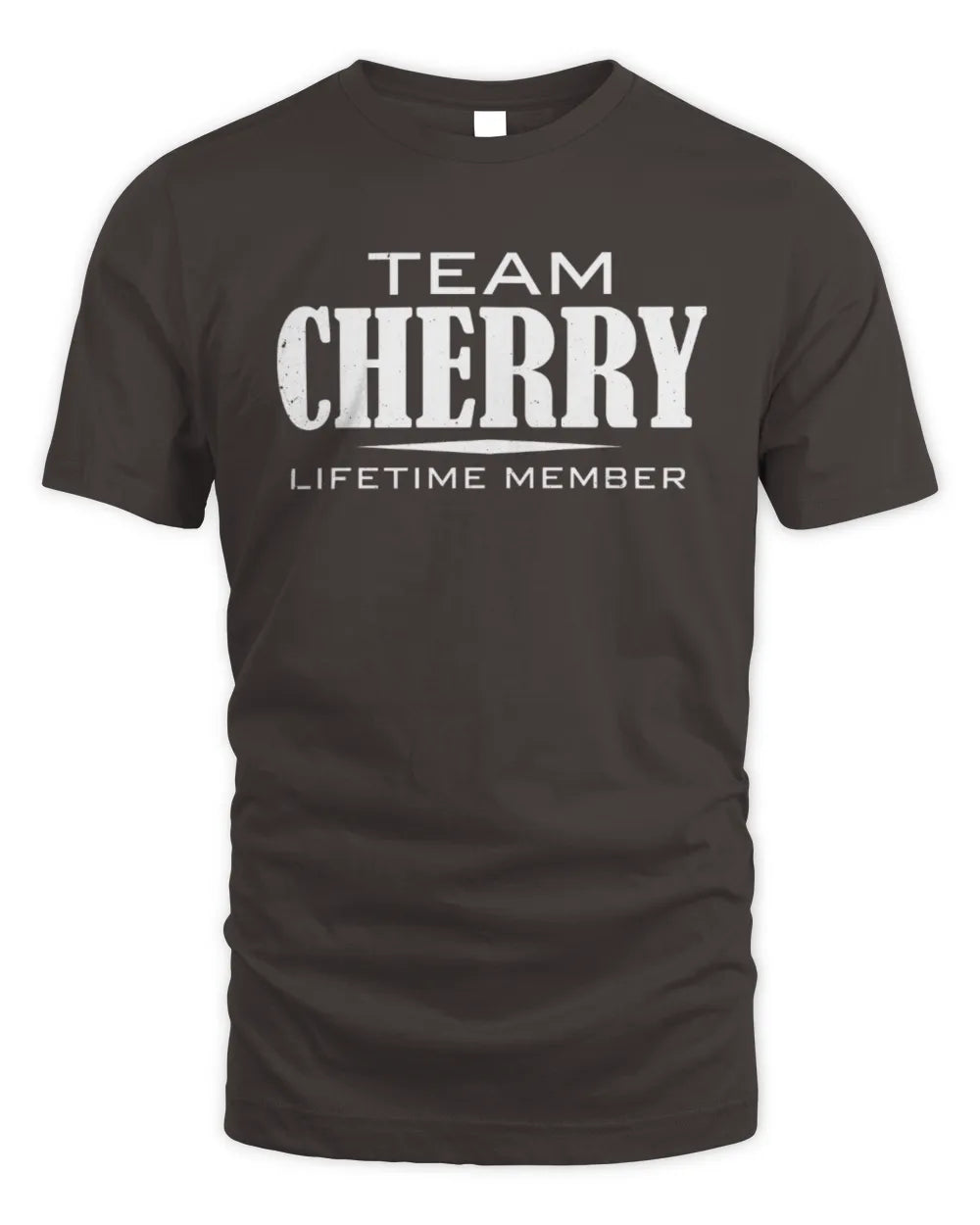 CHERRY BL62-K4-128 - Personalized “Team AARON Lifetime Member” - Unisex Standard T-Shirt - Dark Chocolate