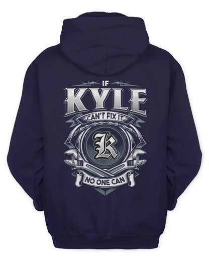 KYLE AP81-K4-626 - Personalized Ahmed Quote Apparel “If Ahmed Can't Fix It, No One Can” - Unisex Hoodie - Navy