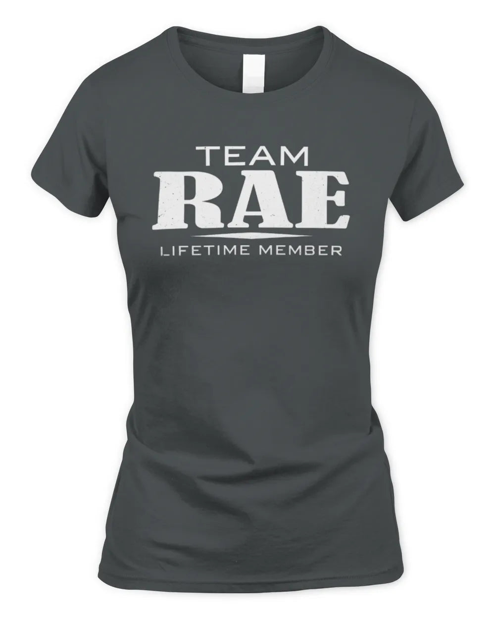 RAE BL62-K4-128 - Personalized “Team NAME Lifetime Member” - Women's Standard T-Shirt - Charcoal