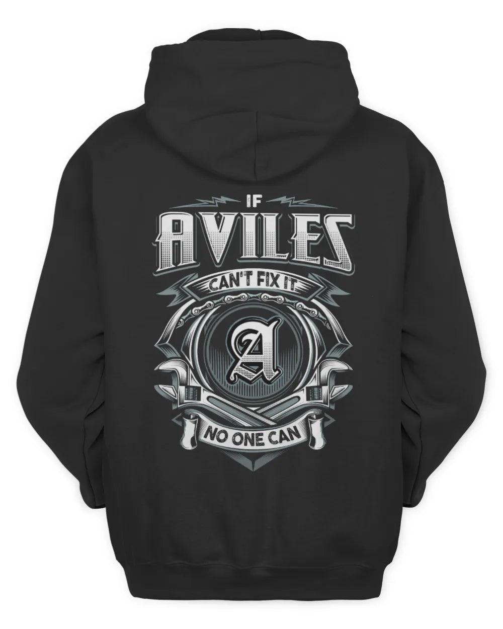 AVILES AP81-K4-626 - Personalized Ahmed Quote Apparel “If Ahmed Can't Fix It, No One Can” - Unisex Hoodie - Black