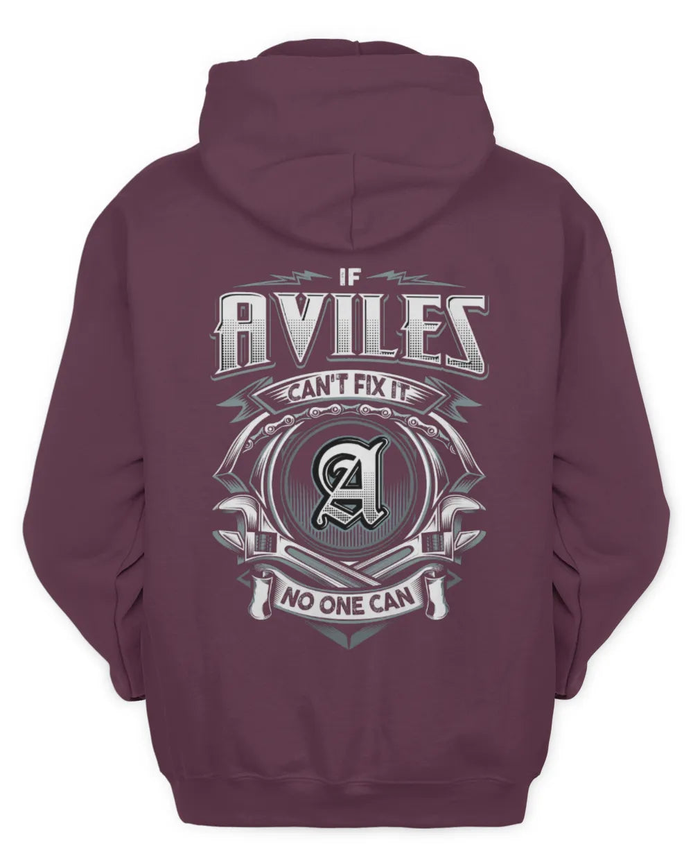 AVILES AP81-K4-626 - Personalized Ahmed Quote Apparel “If Ahmed Can't Fix It, No One Can” - Unisex Hoodie - Maroon