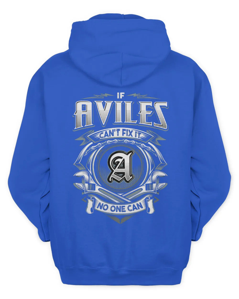 AVILES AP81-K4-626 - Personalized Ahmed Quote Apparel “If Ahmed Can't Fix It, No One Can” - Unisex Hoodie - Royal