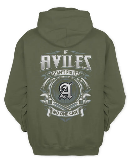 AVILES AP81-K4-626 - Personalized Ahmed Quote Apparel “If Ahmed Can't Fix It, No One Can” - Unisex Hoodie - Military Green