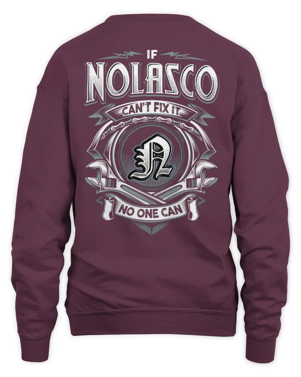 NOLASCO AP81-K4-626 - Personalized Ahmed Quote Apparel “If Ahmed Can't Fix It, No One Can” - Unisex Sweatshirt - Maroon