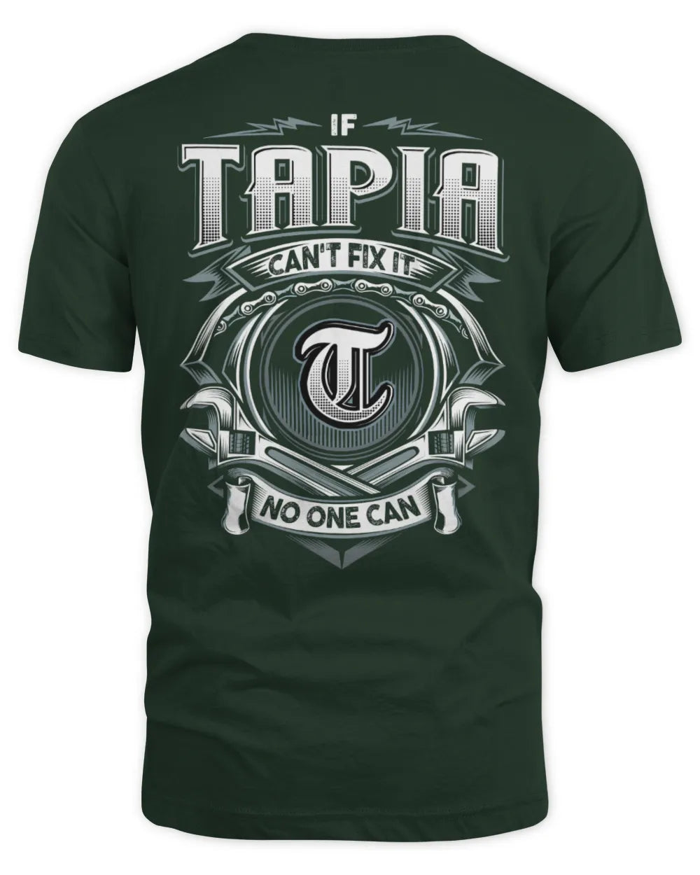 TAPIA AP81-K4-626 - Personalized Ahmed Quote Apparel “If Ahmed Can't Fix It, No One Can” - Unisex Standard T-Shirt - Forest Green