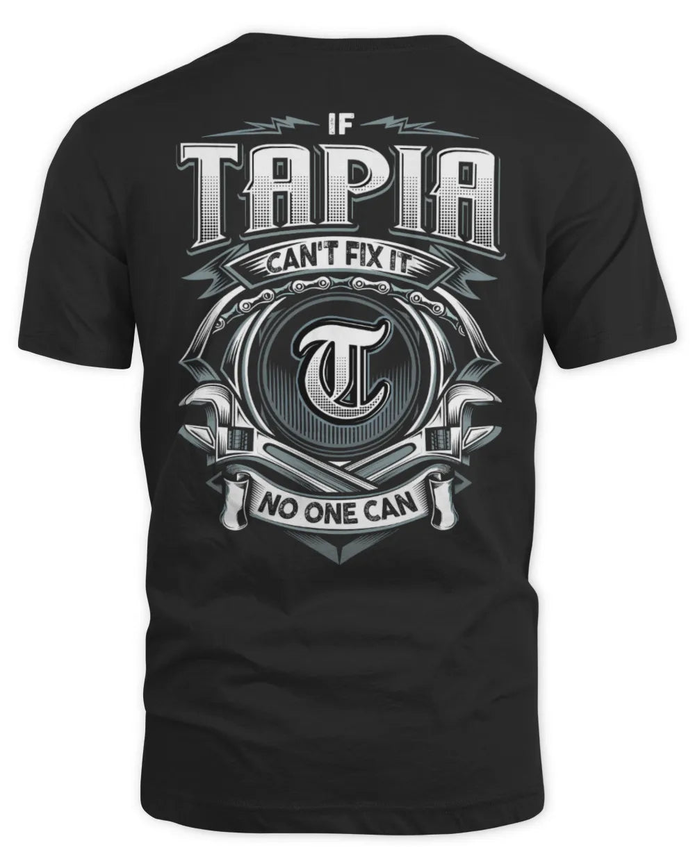 TAPIA AP81-K4-626 - Personalized Ahmed Quote Apparel “If Ahmed Can't Fix It, No One Can” - Unisex Standard T-Shirt - Black