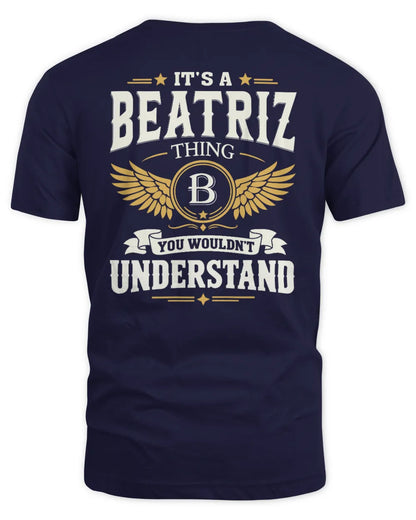 BEATRIZ KT06-M008 It’s a [NAME] Thing – You Wouldn’t Understand | Personalized Vintage T-Shirt - Unisex Standard T-Shirt - Navy