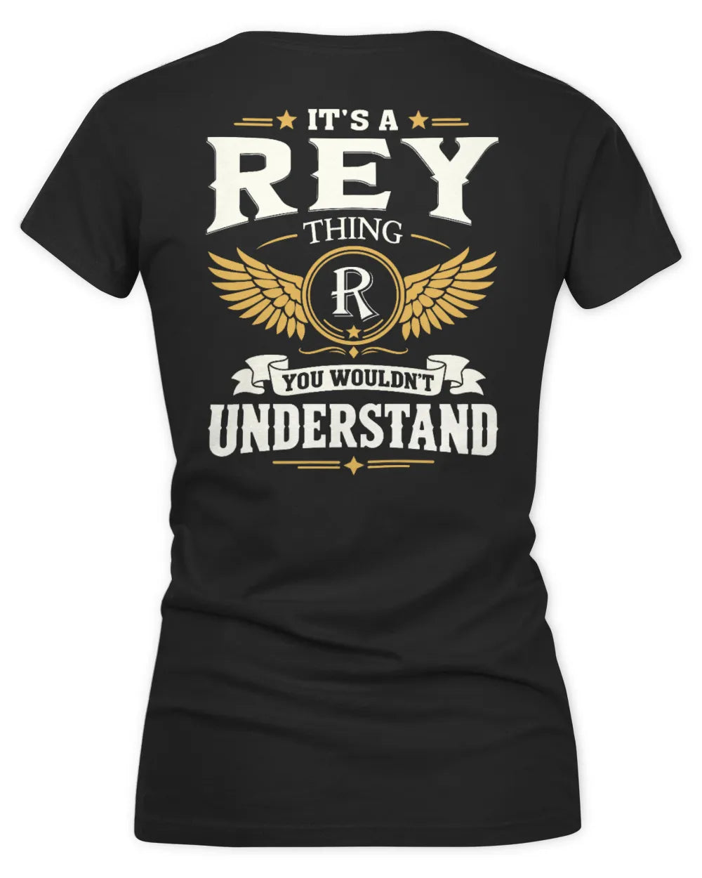 REY KT06-M008 It’s a [NAME] Thing – You Wouldn’t Understand | Personalized Vintage T-Shirt - Women's V-Neck T-Shirt - Black