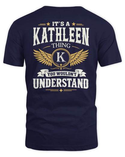 KATHLEEN KT06-M008 It’s a [NAME] Thing – You Wouldn’t Understand | Personalized Vintage T-Shirt - Unisex Standard T-Shirt - Navy