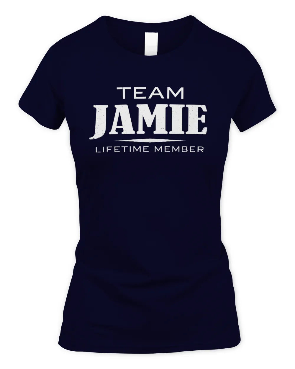 JAMIE BL62-K4-128 - Personalized “Team NAME Lifetime Member” - Women's Standard T-Shirt - Navy