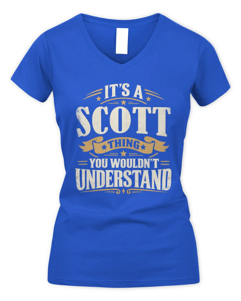 SCOTT P08 TH51 - Personalized “It’s a/an [NAME] Thing – You Wouldn’t Understand” Shirt - Women's V-Neck T-Shirt - Royal