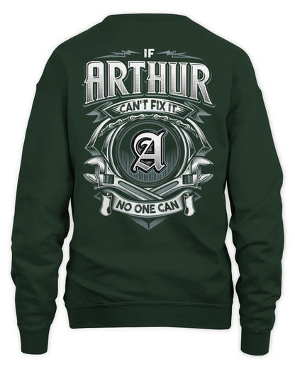 ARTHUR AP81-K4-626 - Personalized Ahmed Quote Apparel “If Ahmed Can't Fix It, No One Can” - Unisex Sweatshirt - Forest Green