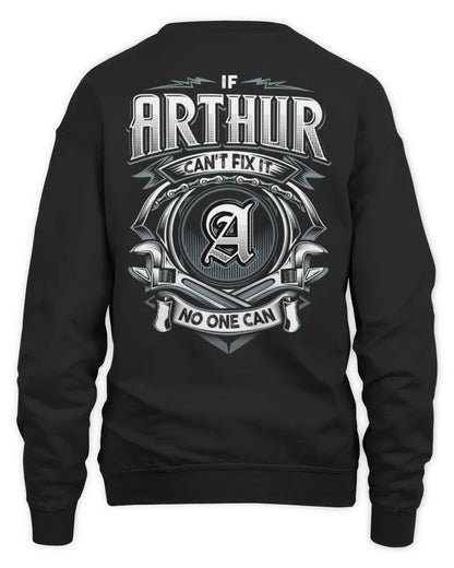 ARTHUR AP81-K4-626 - Personalized Ahmed Quote Apparel “If Ahmed Can't Fix It, No One Can” - Unisex Sweatshirt - Black