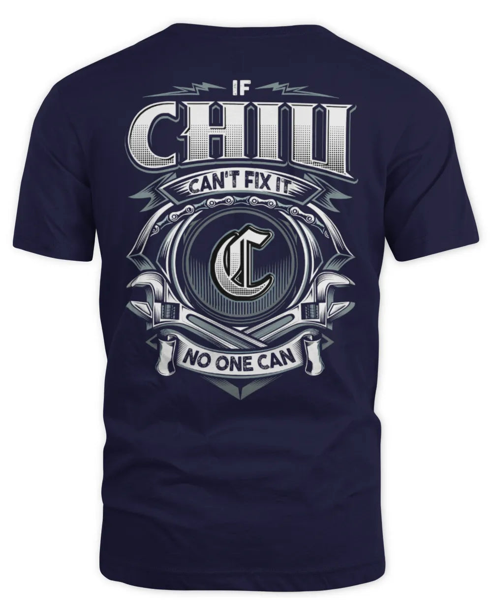 CHIU AP81-K4-626 - Personalized Ahmed Quote Apparel “If Ahmed Can't Fix It, No One Can” - Unisex Standard T-Shirt - Navy
