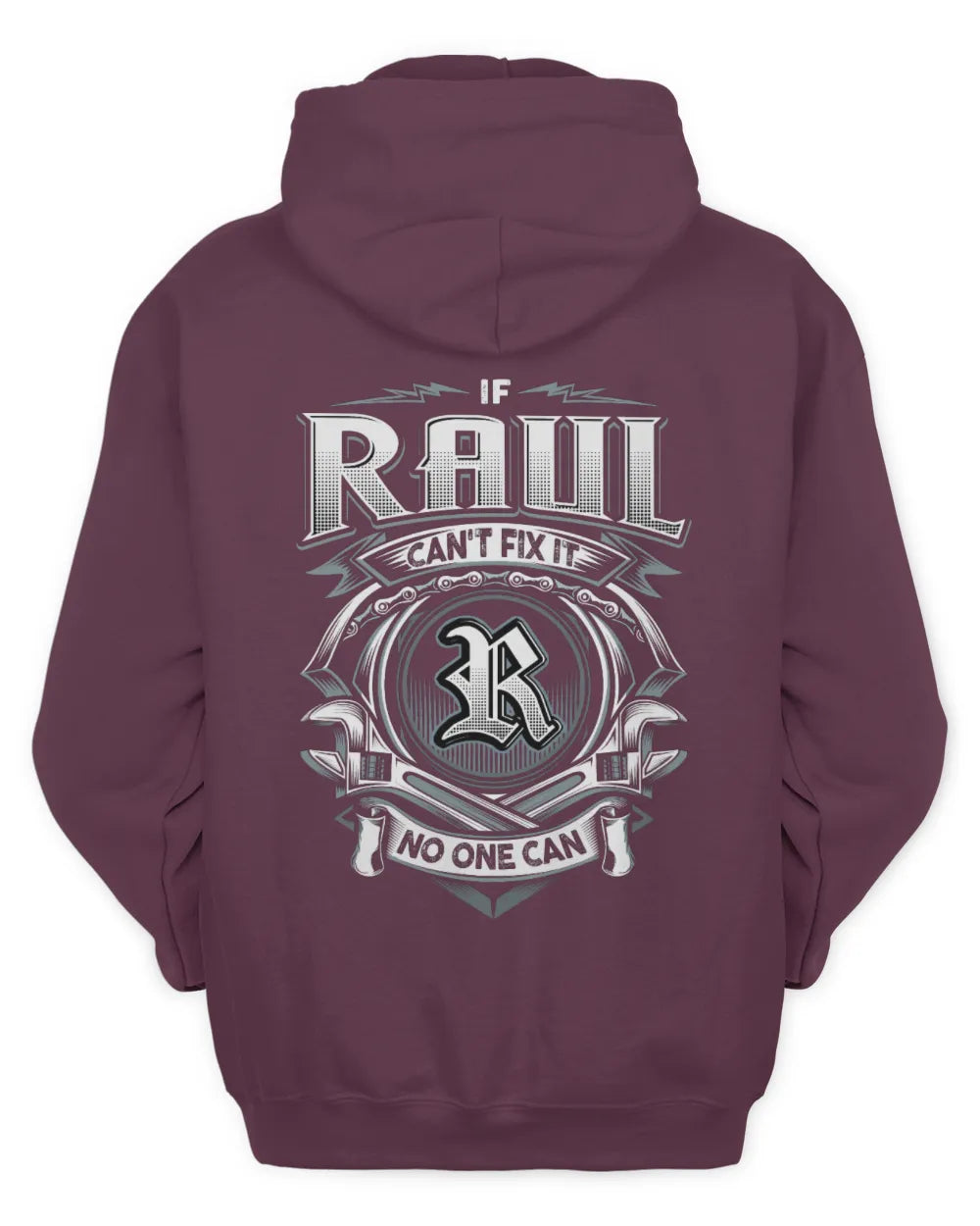 RAUL AP81-K4-626 - Personalized Ahmed Quote Apparel “If Ahmed Can't Fix It, No One Can” - Unisex Hoodie - Maroon