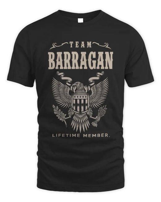 BARRAGAN TP06-K82 – Personalized Classic Style Apparel “Team NAME Lifetime Member”