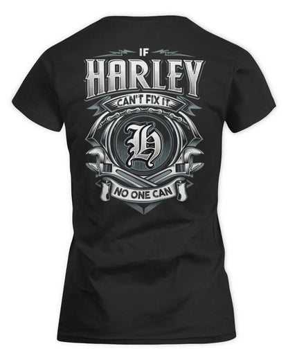 HARLEY AP81-K4-626 - Personalized Ahmed Quote Apparel “If Ahmed Can't Fix It, No One Can” - Women's Standard T-Shirt - Black
