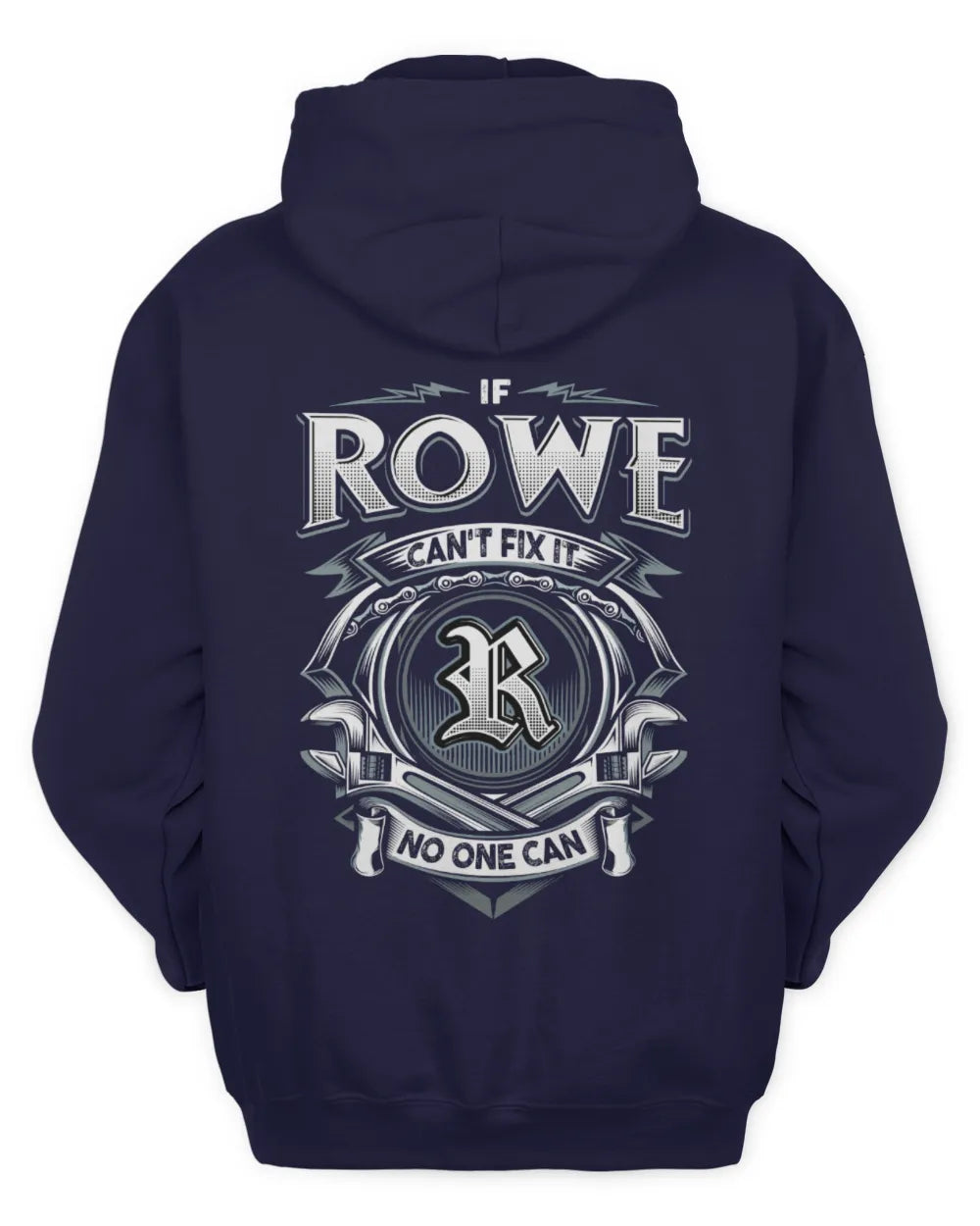 ROWE AP81-K4-626 - Personalized Ahmed Quote Apparel “If Ahmed Can't Fix It, No One Can” - Unisex Hoodie - Navy