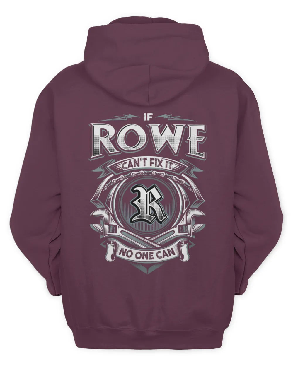 ROWE AP81-K4-626 - Personalized Ahmed Quote Apparel “If Ahmed Can't Fix It, No One Can” - Unisex Hoodie - Maroon
