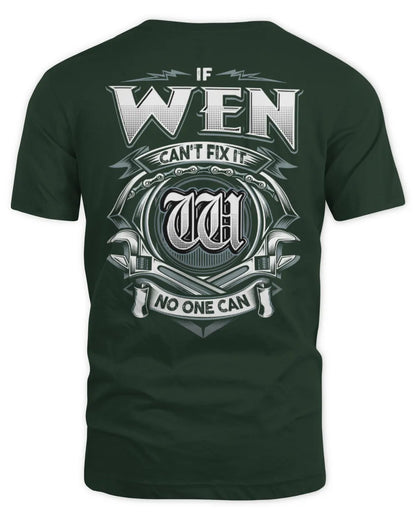 WEN AP81-K4-626 - Personalized Ahmed Quote Apparel “If Ahmed Can't Fix It, No One Can” - Unisex Standard T-Shirt - Forest Green
