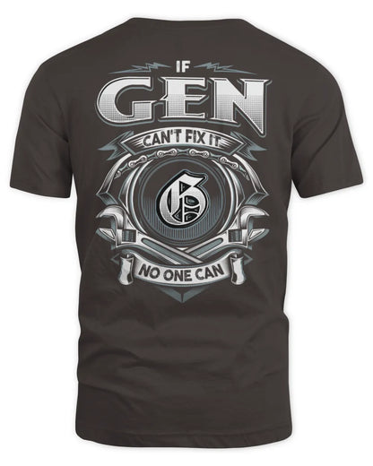 GEN AP81-K4-626 - Personalized Ahmed Quote Apparel “If Ahmed Can't Fix It, No One Can” - Unisex Standard T-Shirt - Dark Chocolate