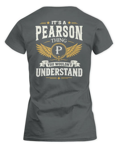 PEARSON KT06-M008 It’s a [NAME] Thing – You Wouldn’t Understand | Personalized Vintage T-Shirt - Women's Standard T-Shirt - Charcoal