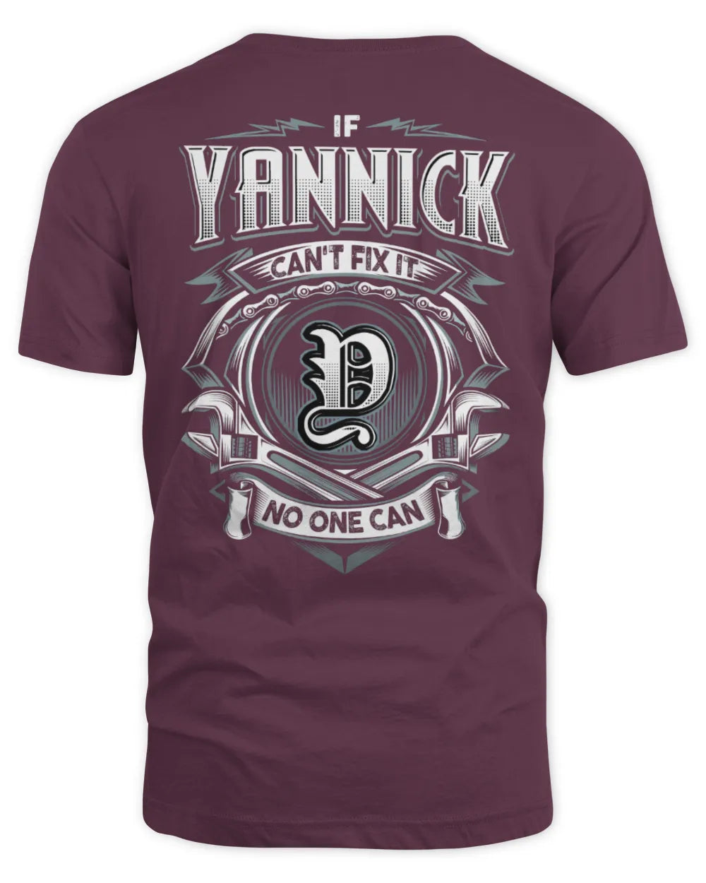 YANNICK AP81-K4-626 - Personalized Ahmed Quote Apparel “If Ahmed Can't Fix It, No One Can” - Unisex Standard T-Shirt - Maroon