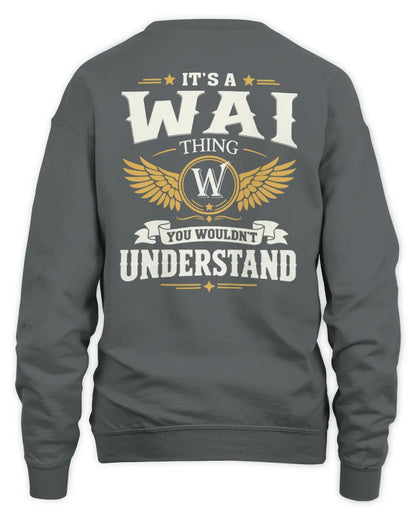 WAI KT06-M008 It’s a [NAME] Thing – You Wouldn’t Understand | Personalized Vintage T-Shirt - Unisex Sweatshirt - Charcoal