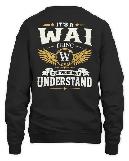 WAI KT06-M008 It’s a [NAME] Thing – You Wouldn’t Understand | Personalized Vintage T-Shirt - Unisex Sweatshirt - Black