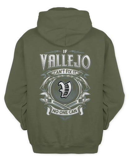 VALLEJO AP81-K4-626 - Personalized Ahmed Quote Apparel “If Ahmed Can't Fix It, No One Can” - Unisex Hoodie - Military Green