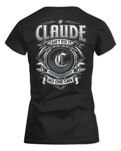 CLAUDE AP81-K4-626 - Personalized Ahmed Quote Apparel “If Ahmed Can't Fix It, No One Can” - Women's Standard T-Shirt - Black