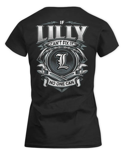 LILLY AP81-K4-626 - Personalized Ahmed Quote Apparel “If Ahmed Can't Fix It, No One Can” - Women's Standard T-Shirt - Black