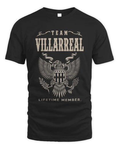 VILLARREAL TP06-K82 – Personalized Classic Style Apparel “Team NAME Lifetime Member” - Unisex Standard T-Shirt - Black